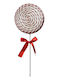 Kaemingk Christmas Plastic Figure Candy Red Length 9.5cm