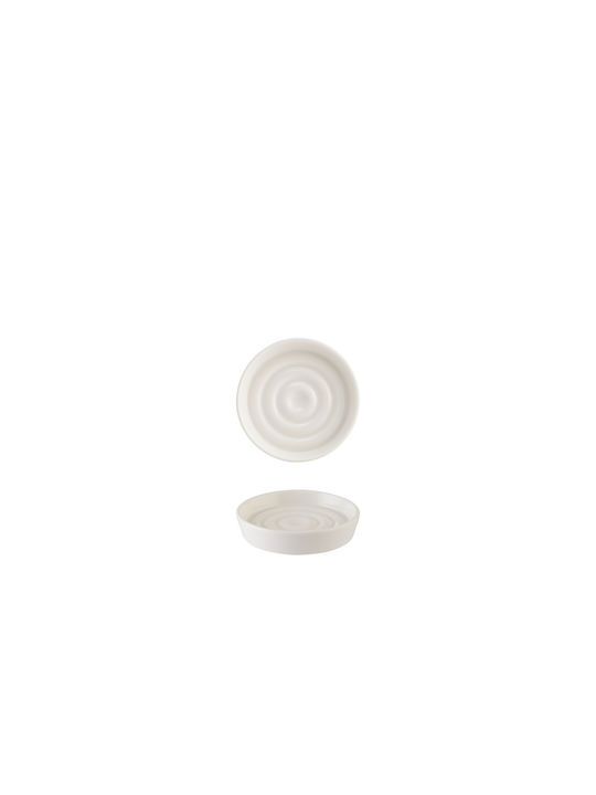 Bonna Neat Dip Serving Bowl Round made of Porcelain White with Diameter 10cm 12pcs