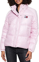 Tommy Hilfiger Women's Short Puffer Jacket for Winter French Orchid