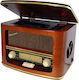 Roadstar Ηχοσύστημα 2.0 HRA-1500UEMP 1-32-1505 40W με CD Player και WiFi Wood