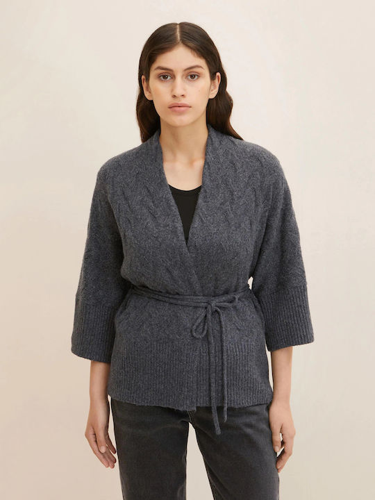 Women's Knitted Cardigan Evident Anthracite Melange