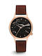 Komono Women's Watch with Brown Leather Strap
