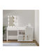Wooden Makeup Dressing Table White with Mirror 80x40x75cm