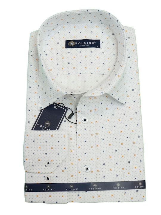 MEN'S SHIRT POLSINO PL-22299 WHITE