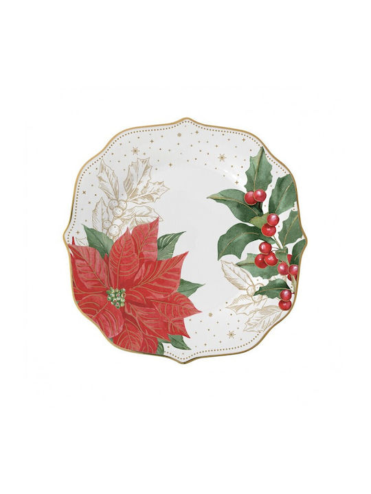 R2S Christmas Plate Porcelain Multicolour