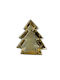 Royal Art Collection Weihnachtliche Teller Keramik Gold Länge 17cm.