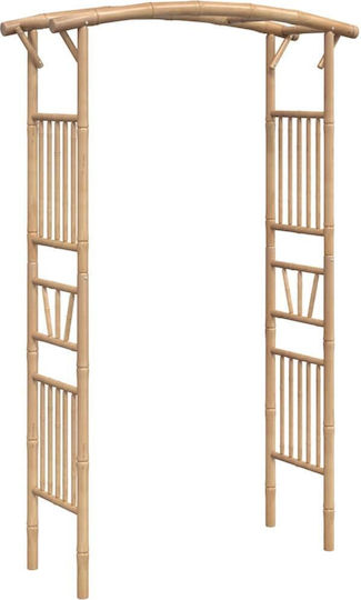 Arcadă De Grădină Din Bambus 118x40x187cm Maro 341746 Arcadă De Grădină Din Bambus 118x40x187cm Maro 341746