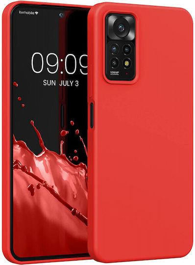 KWmobile Rubberized TPU Back Cover Σιλικόνης Κόκκινο (Redmi Note 11 Pro)