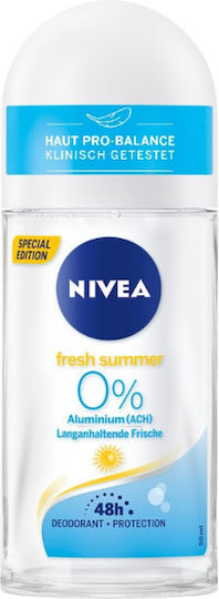Nivea Fresh Summer Deodorant 48h als Roll-On Aluminiumfrei 50ml