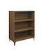 Bookcase Brown Oak 69.5x32.5x90cm