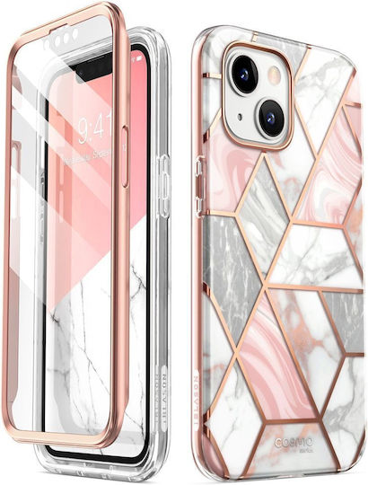 Supcase Cosmo 360 Full Cover Σιλικόνης 2mm Marble Pink (iPhone 13)