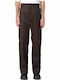 Double Knee Trousers in Loose Fit Brown