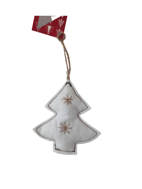 Christmas Fabric Tree Ornament 10cm