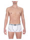 Herren Boxershorts Weiß mit Mustern 1Packung
