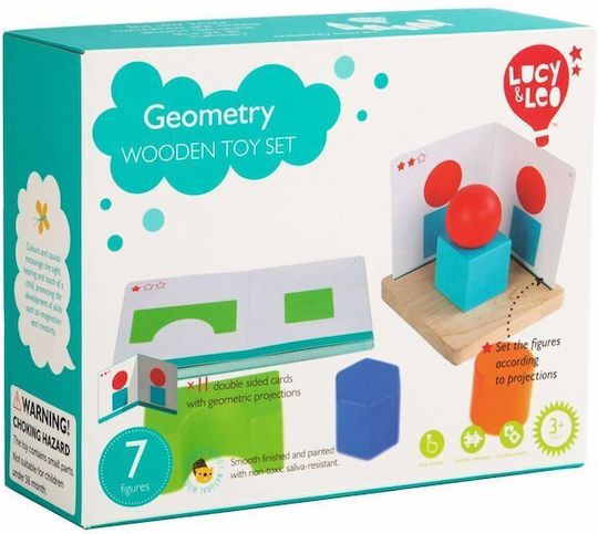 Lucy & Leo Γεωμετρία Educational Game Knowledge made of Wood for 3+ years Years Old