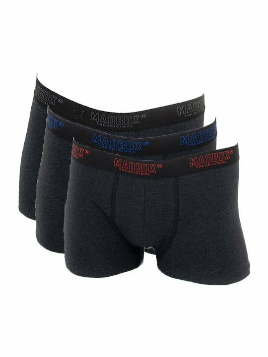 Ανδρικά Μποξεράκια Γκρι 3Pack