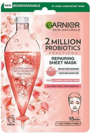 Garnier 2 Million Probiotics Gesichtsmaske für das Gesicht für Wiederherstellen / Aufhellung 1Stück