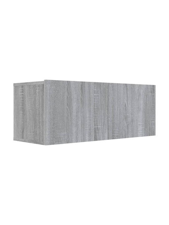 Cabinet Wall Grey 80x30x30cm