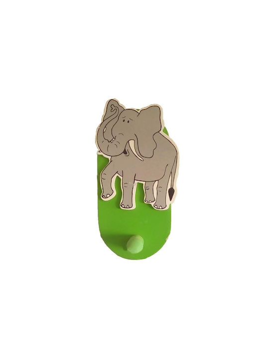 Ελέφαντας Kids Wall Hook with One Hook