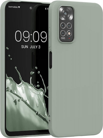 KWmobile Back Cover Silicone Grey Green (Redmi Note 11 / 11S 4G)