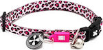 Max & Molly Leopard Pink Zgardă Pisică Roz 10mm x 22-35cm MM0030