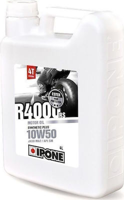 Ipone R4000 RS Semisintetic Ulei de motocicletă pentru motoare în patru timpi 10W-50 4lt