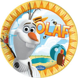 Olaf Plate for Party 8pcs