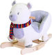Knorrtoys Fred Fabric Rocking Toy Bear with Sounds & Music with Max Load Capacity 30kg White
