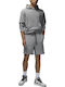 Brooklyn Fleece Αθλητική Ανδρική Βερμούδα Γκρι