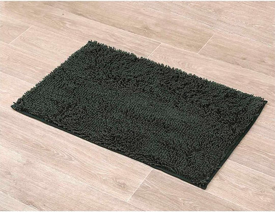 Πατάκι Μπάνιου Microfiber Σκούρο Πράσινο 50x80εκ.