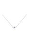 Excite-Fashion Necklace Eye from Silver with Zircon