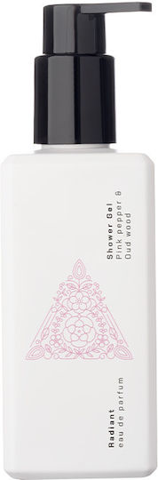 Radiant Pink Pepper Oud Wood Bubble Bath in Gel and Scent Pink Pepper and Oud Wood 250ml