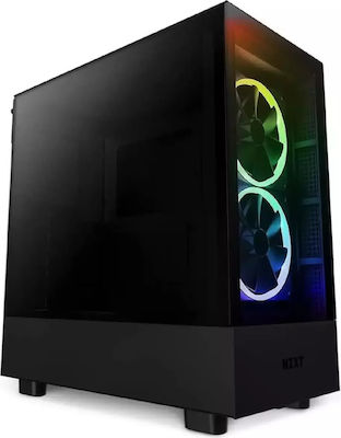 NZXT H5 Elite Gaming Midi Tower Κουτί Υπολογιστή με Πλαϊνό Παράθυρο Μαύρο