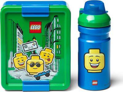 Lego Iconic Boy Kids Set Lunch Plastic Box Multicolour