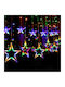 Christmas Lights LED 3m. Multicolor of type Curtain Stars