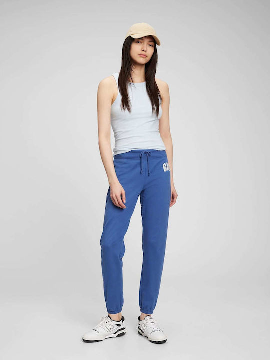 GAP Damen-Sweatpants Jogger Blau Vlies