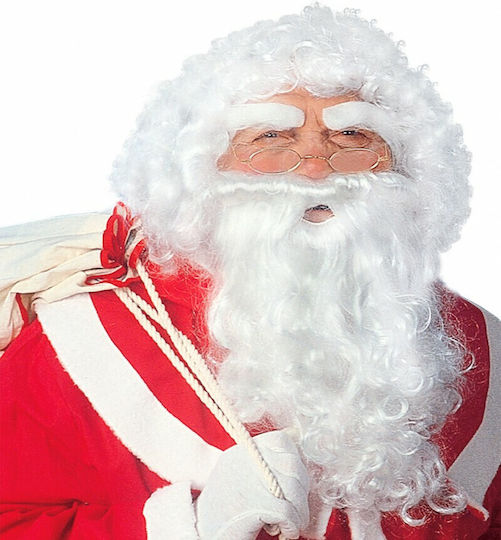 Weihnachts-Bärte des Weihnachtsmanns Weiße mit Muster Weihnachtsmann