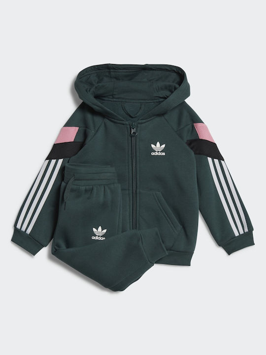 Adidas Παιδικό Σετ Φόρμας Πράσινο 2τμχ