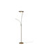 Trio Lighting Granby LED Floor Lamp H180xW29cm. with Adjustable White Light 3400lm Copper