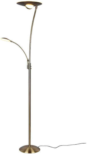 Trio Lighting Granby LED Φωτιστικό Δαπέδου Υ180xΜ29εκ. με Ρυθμιζόμενο Λευκό Φως 3400lm Χάλκινο