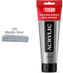 +Efo Acrylic Ακρυλικό Χρώμα Ζωγραφικής 193 Metallic Silver 120ml