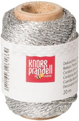 Knorr Prandell Șiret Metalic Argint 1.5mm x 20m