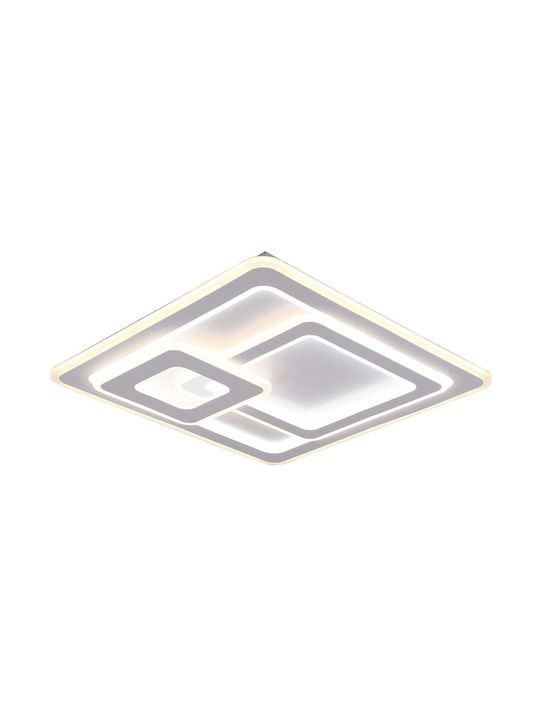 Trio Lighting Mita Μοντέρνα Μεταλλική Πλαφονιέρα Οροφής με Ενσωματωμένο LED σε Λευκό χρώμα 51cm