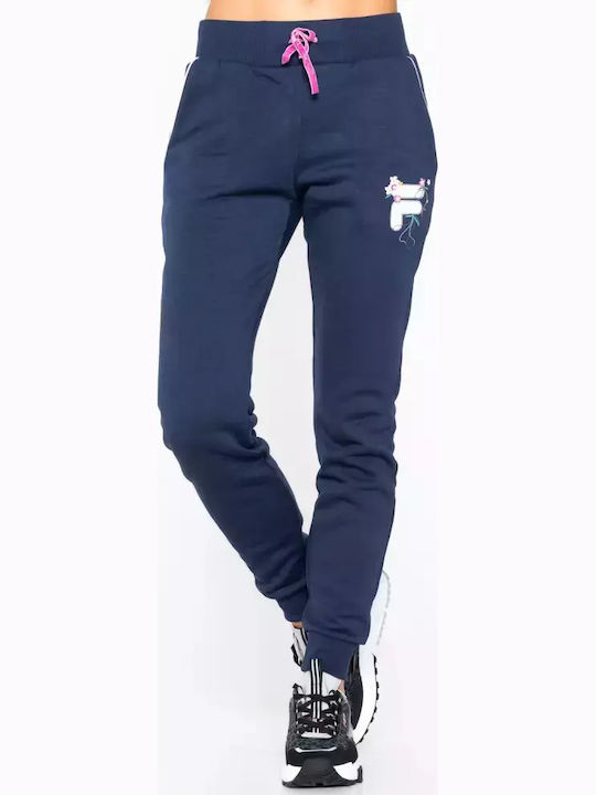 Tamson Sweatpants Pantaloni de Trening cu elastic Albastru