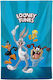 Pennie Warner Bros Παιδική Πετσέτα Θαλάσσης Μπλε Looney Tunes 130x70εκ.