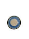 Platou Decorativ Rotundă Ceramică Albastru 1buc 23.5x23.5buc