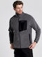 Men's Fleece Cardigan Gray