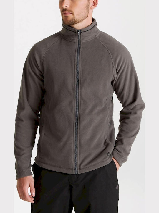 Men's Fleece Cardigan Gray