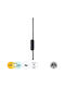 GloboStar Harlem Modern Lamp Wall with Integrated LED and Adjustable White Light Black 60x60cm