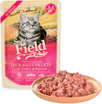 Sam's Field True Meat Fillets Υγρή Τροφή για Ανήλικες Στειρωμένες Γάτες σε Φακελάκι με Γαλοπούλα 85gr